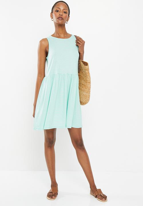 Vero Moda - Madi jill sleeveless dress - limpet shell snow white