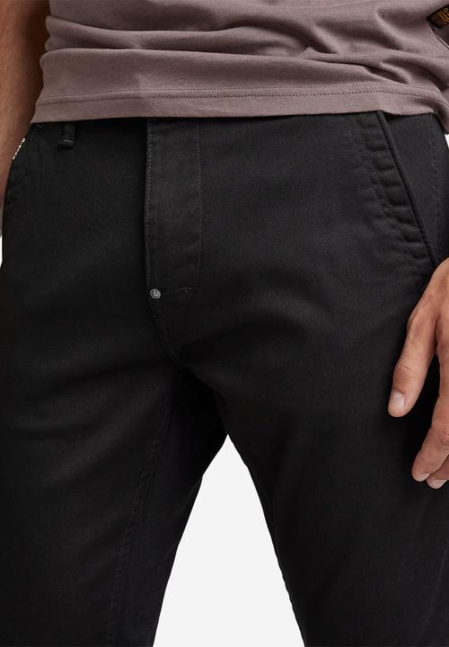 G-STAR - Skinny Chino 2.0 bracket superstretch twill - dk black