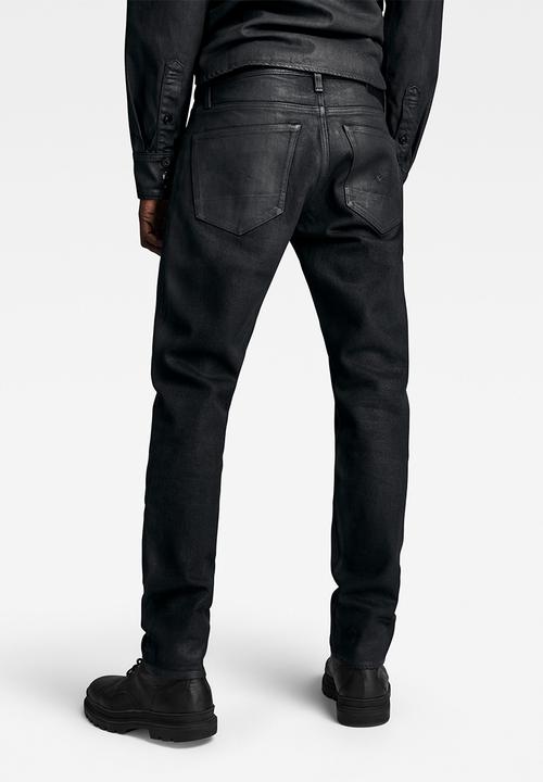 G-STAR - 3301 Slim nero black stretch denim - magma cobler