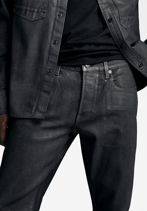 G-STAR - 3301 Slim nero black stretch denim - magma cobler