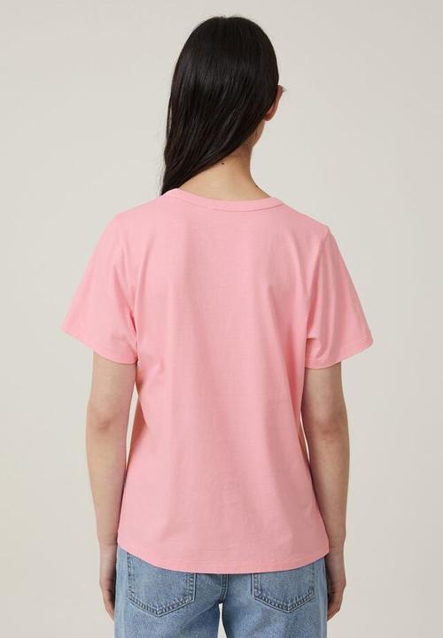 Cotton On - The 91 classic organic tee - washed pink
