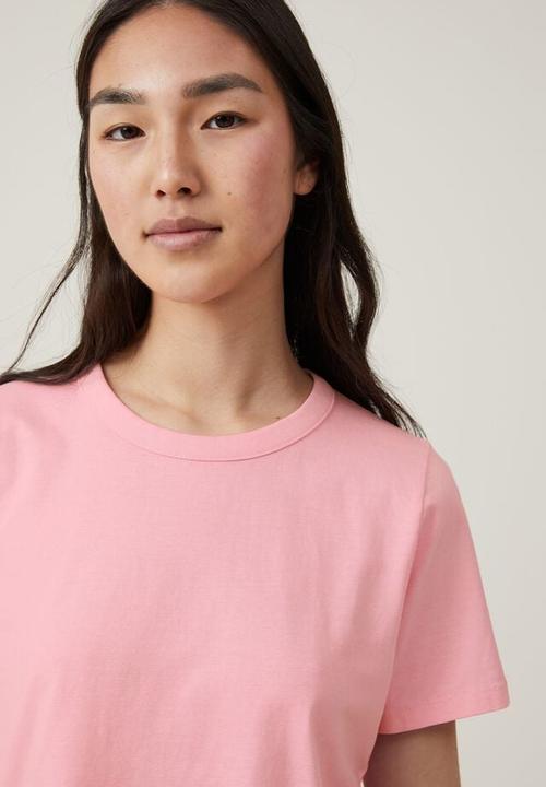 Cotton On - The 91 classic organic tee - washed pink