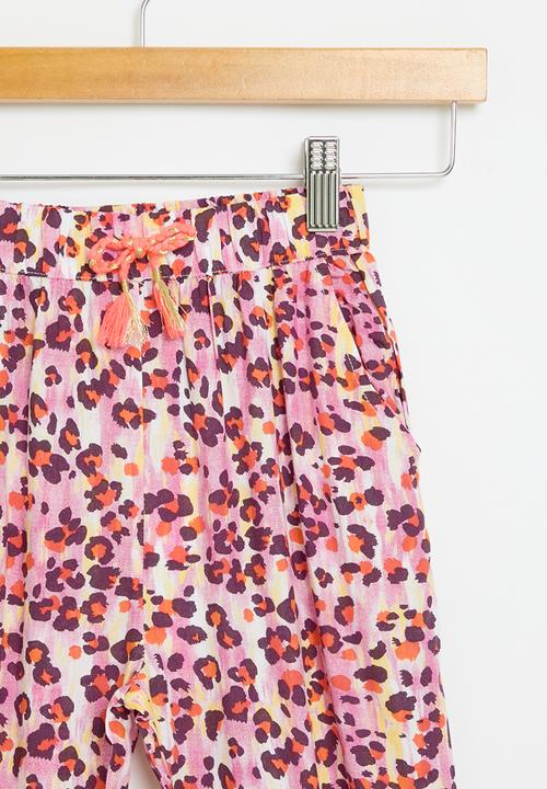 MINOTI - Viscose harem pant - pink