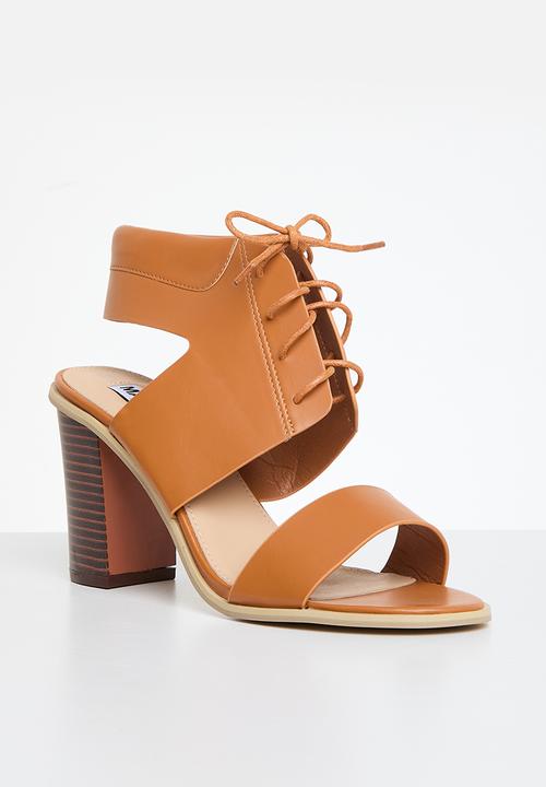 Madison® - Arenze tie detail blockheel sandal - tan