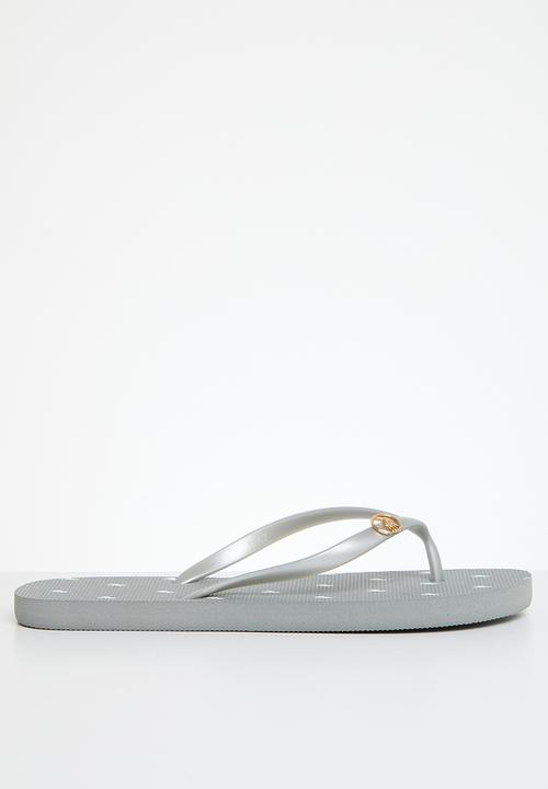 POLO - Gloss flip flop - silver