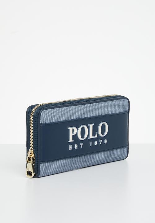 POLO - Zip around purse - blue