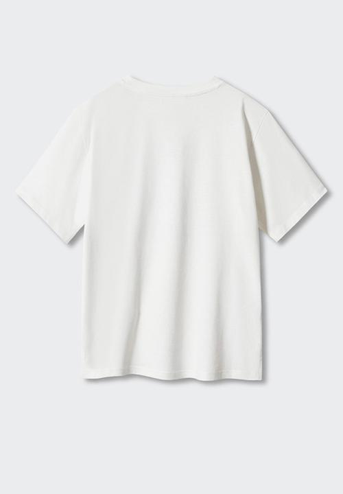 MANGO - T-shirt rush - off white