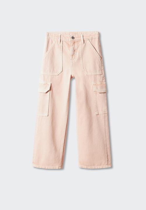 MANGO - Jeans cargo - pink