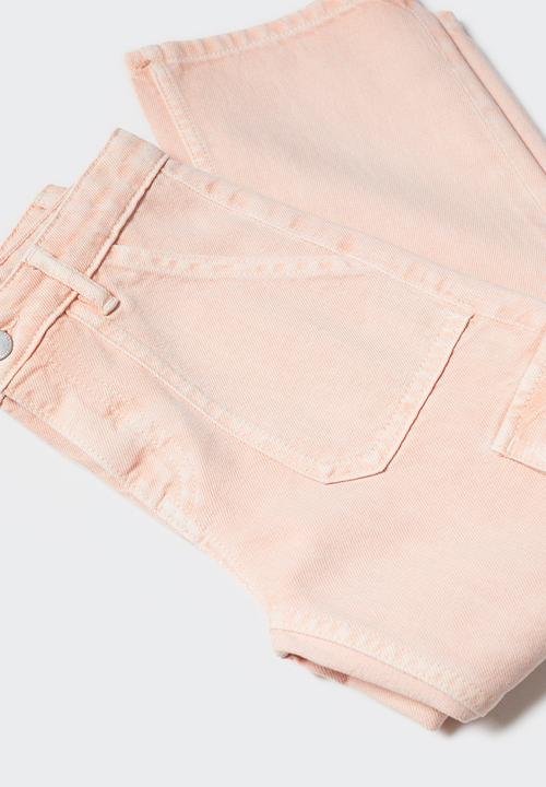 MANGO - Jeans cargo - pink