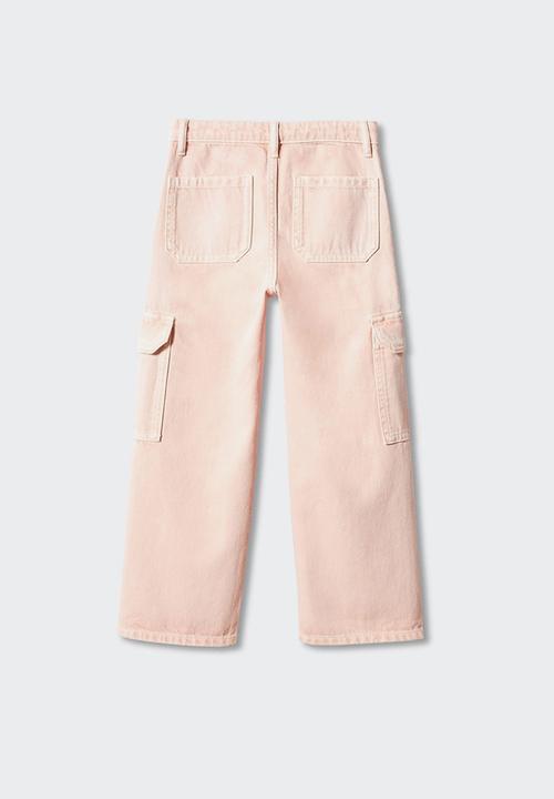 MANGO - Jeans cargo - pink