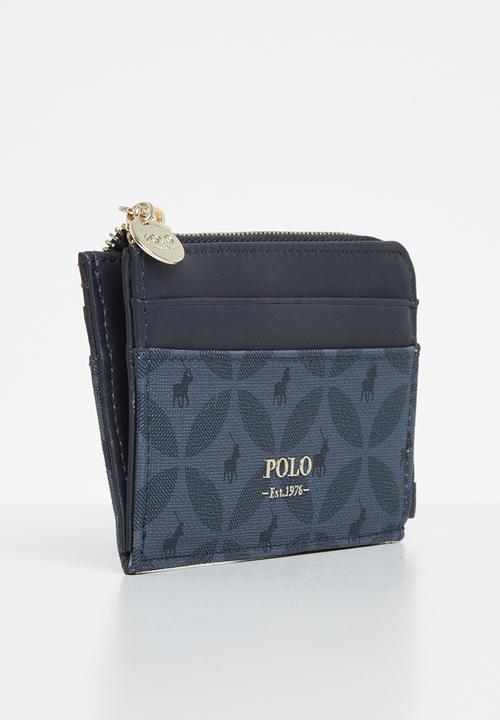 POLO - L-zip card holder - navy