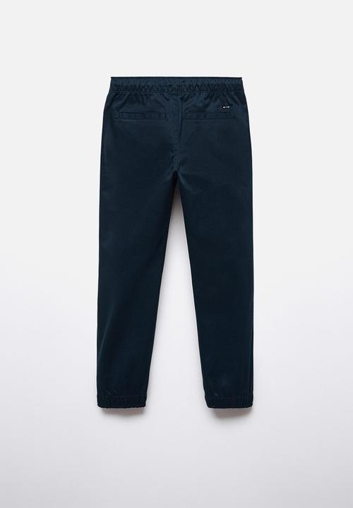 MANGO - Trousers feli - navy