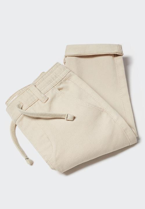 MANGO - Trousers cord5 - beige