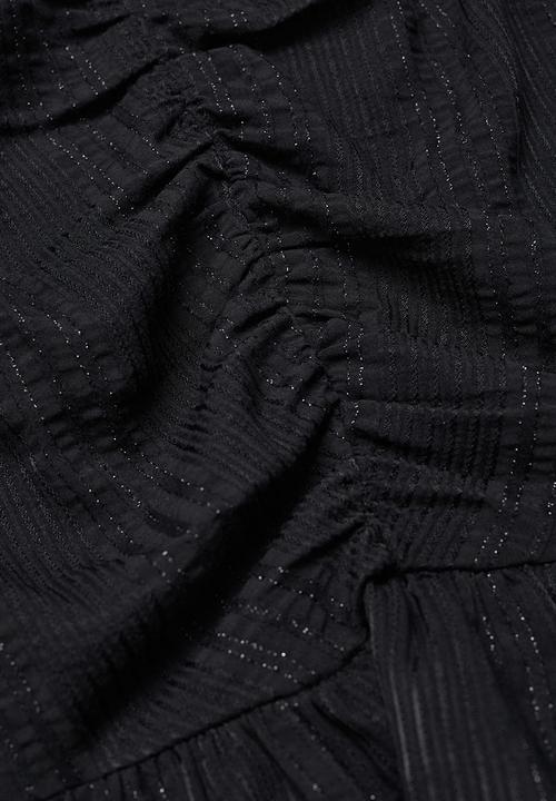 MANGO - Skirt rayaf - black