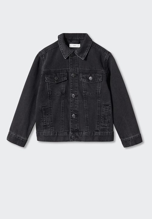 MANGO - Jacket john - black denim