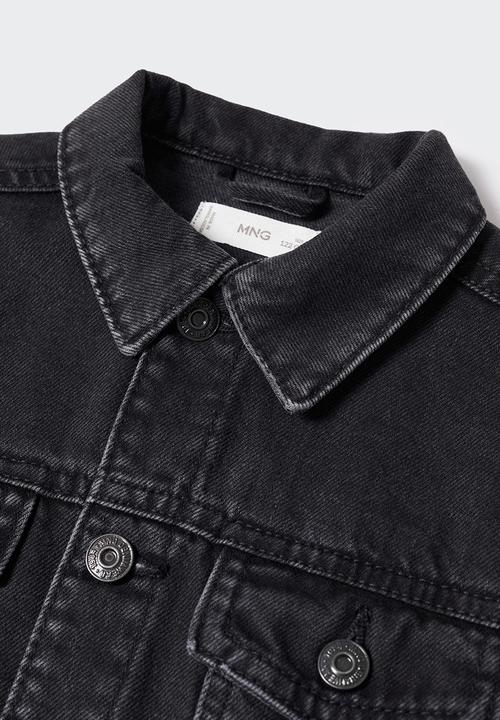 MANGO - Jacket john - black denim