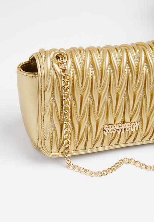 SISSY BOY - Quilted crossbody - gold