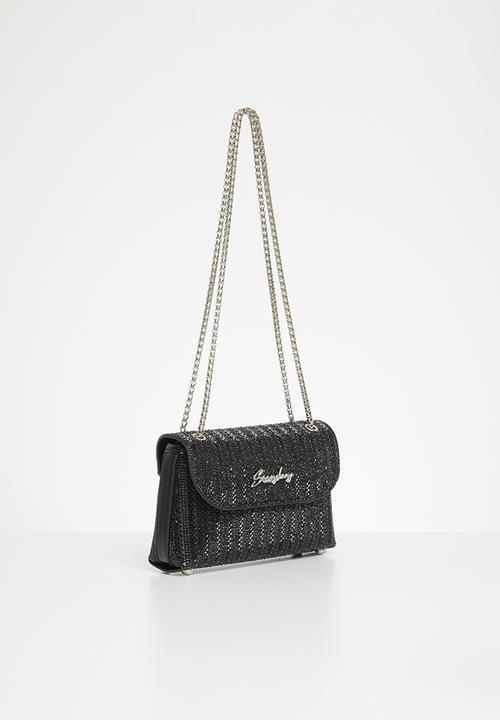 SISSY BOY - Bling mini bag - black