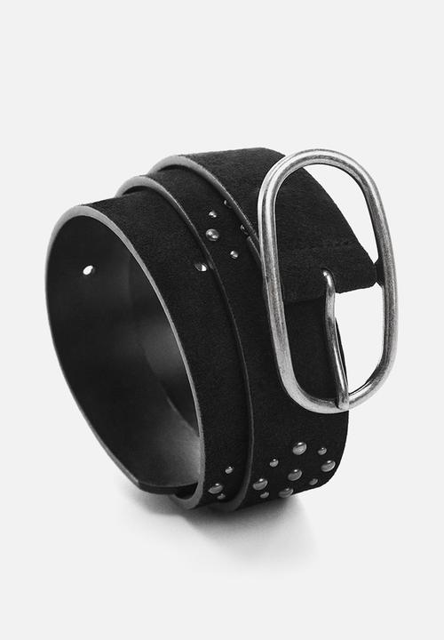 MANGO - Belt tachas - black