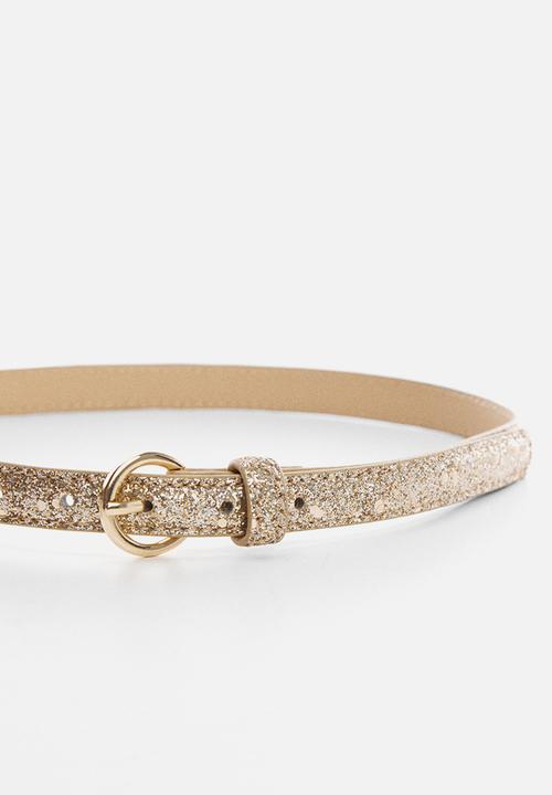 MANGO - Belt goldb - gold