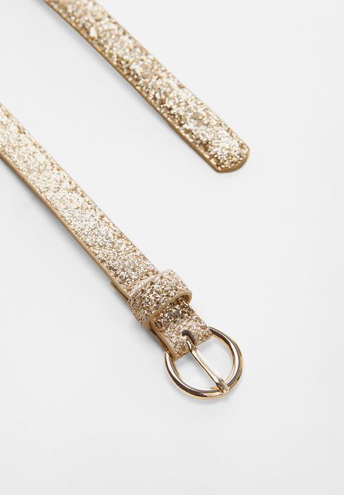 MANGO - Belt goldb - gold