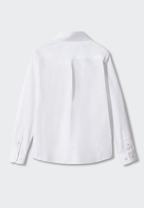 MANGO - Shirt poplin - white