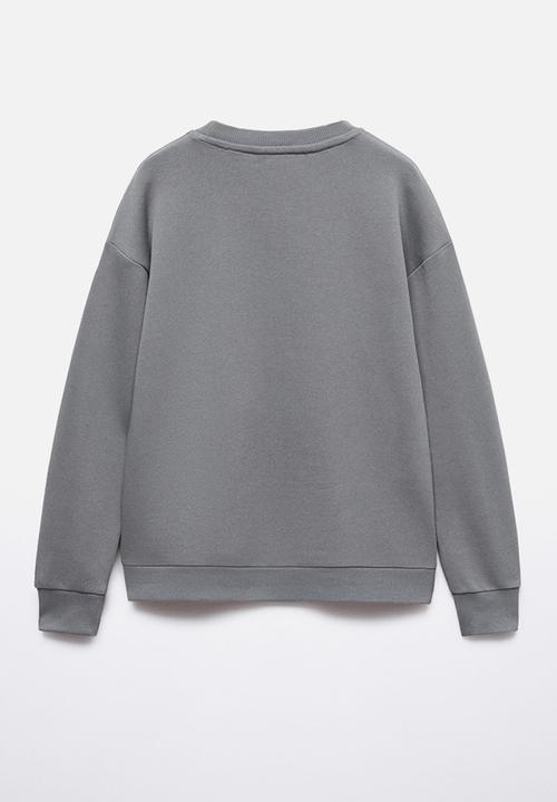MANGO - Sweatshirt spimesh - grey