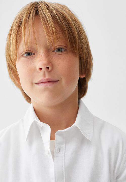 MANGO - Shirt blas - white