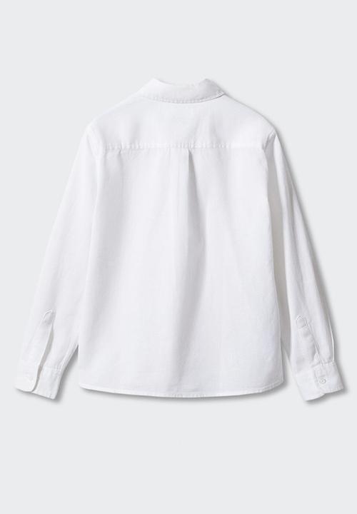MANGO - Shirt blas - white