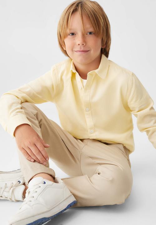 MANGO - Shirt blas - pastel yellow