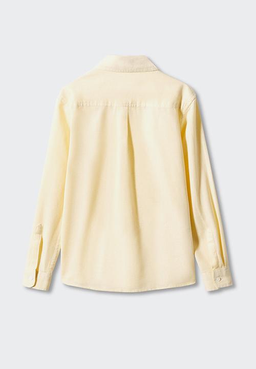 MANGO - Shirt blas - pastel yellow