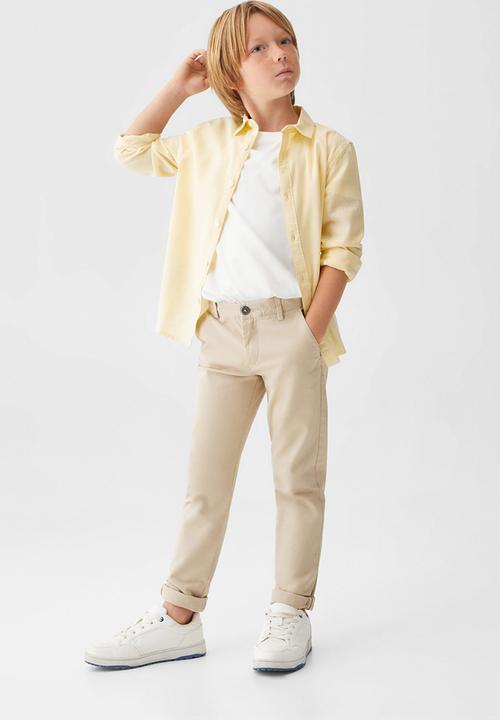 MANGO - Shirt blas - pastel yellow