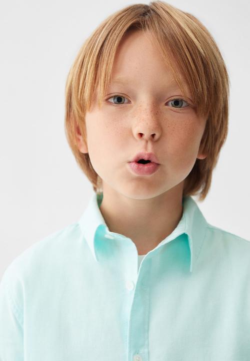 MANGO - Shirt blas - turquoise