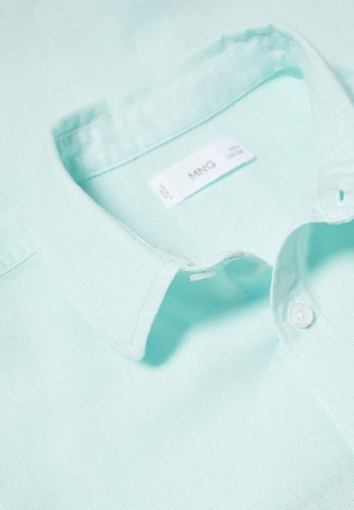 MANGO - Shirt blas - turquoise