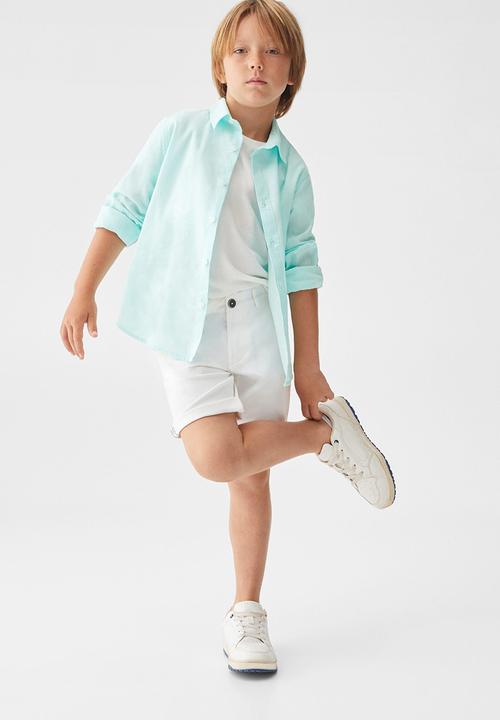 MANGO - Shirt blas - turquoise
