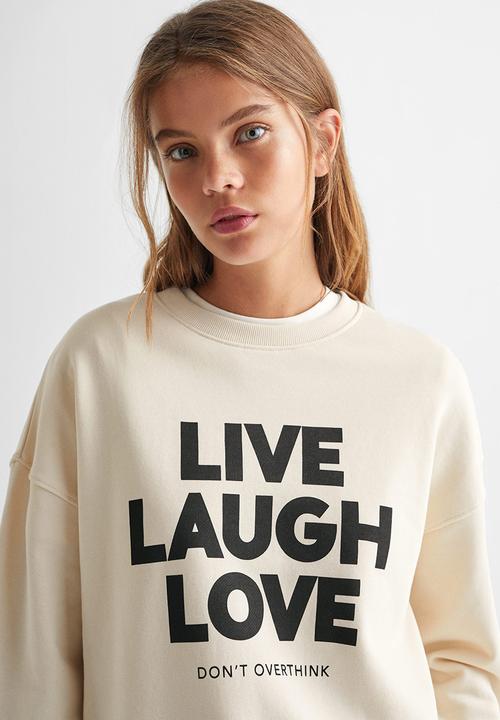 MANGO - Sweatshirt love - beige