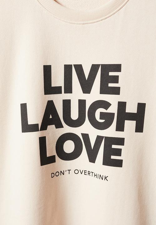 MANGO - Sweatshirt love - beige