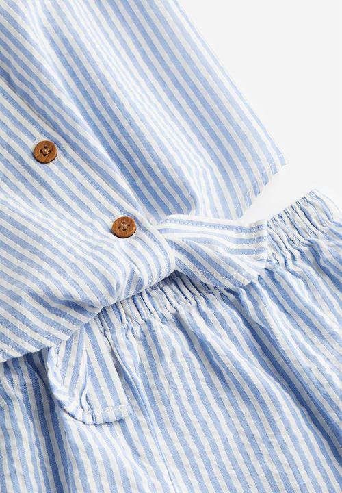 H&M - 2-Piece set - light blue striped