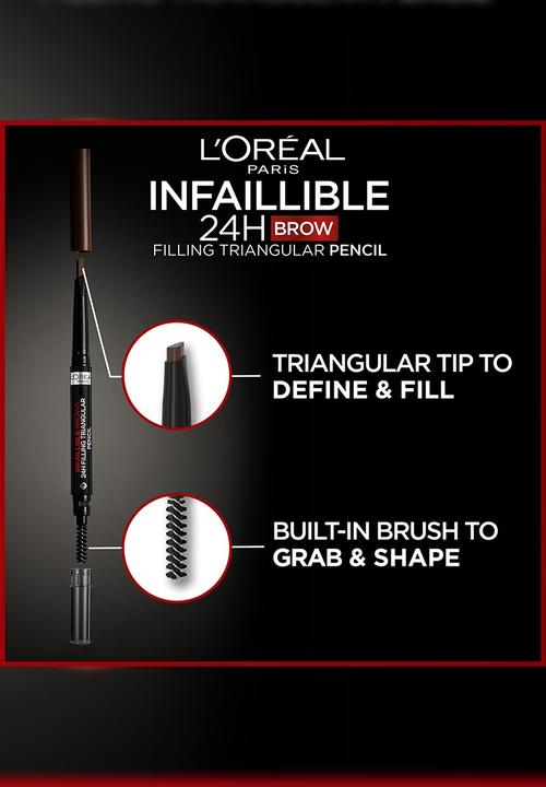 L'Oreal Paris - Infaillible Brows Filling Triangular Pencil -  5.0 Light Brunette