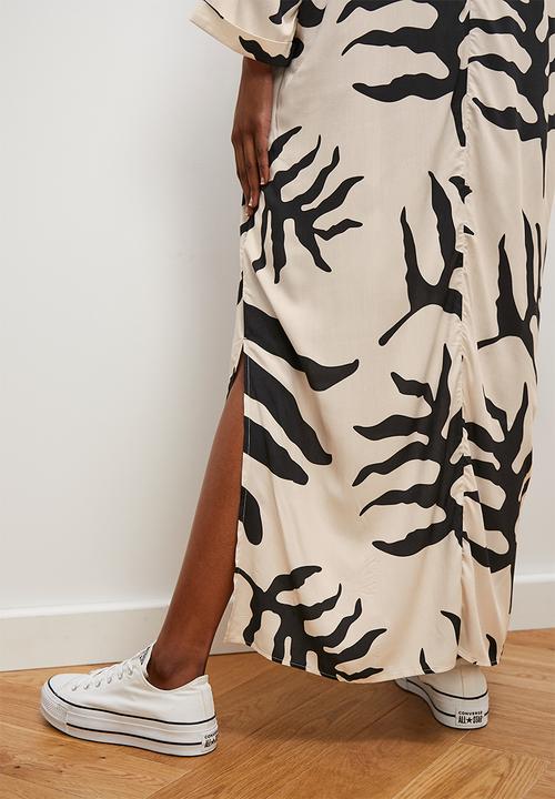 edit - Maxi kaftan dress - mono fern