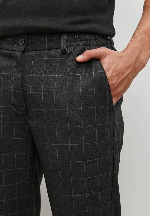 Superbalist - Comfort slim fit trouser - charcoal