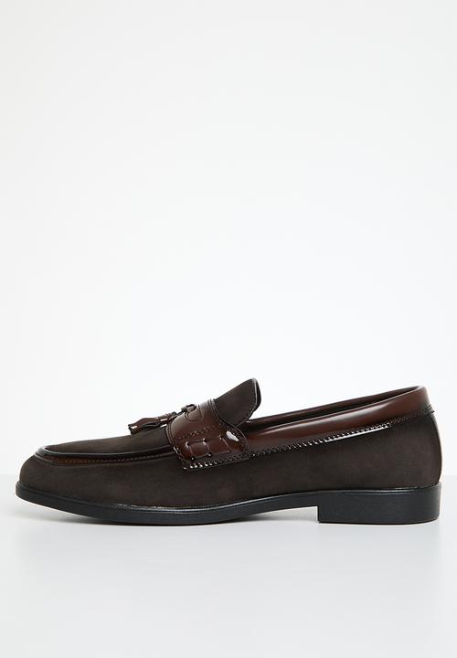 PC - Formal slip on bow - espresso suede/spray