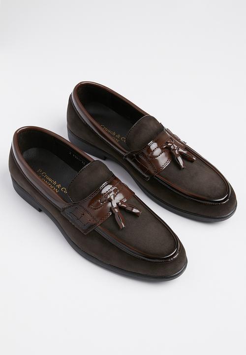 PC - Formal slip on bow - espresso suede/spray
