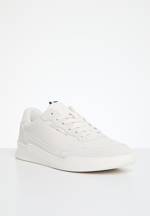 Tommy Hilfiger - Elevated cupsole suede - weathered white