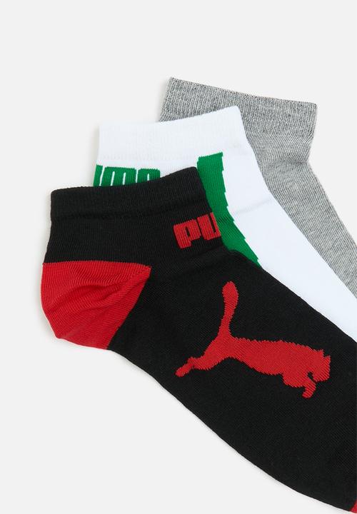 PUMA - Mens 3 pack triple cat sneaker socks - multi