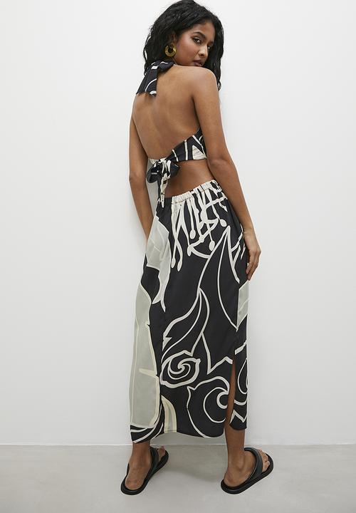 Superbalist - Halter midi column dress - multi 