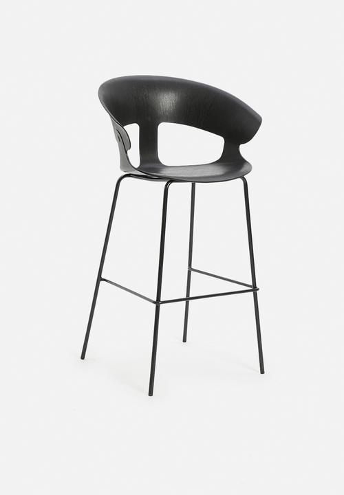 Sixth Floor - Wesley barstool - black
