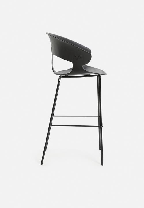 Sixth Floor - Wesley barstool - black