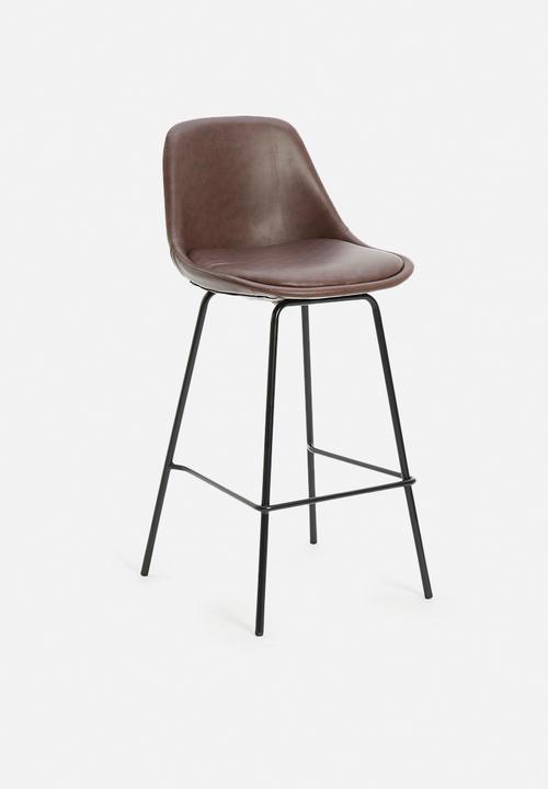 Sixth Floor - Santiago kitchen stool - brown 