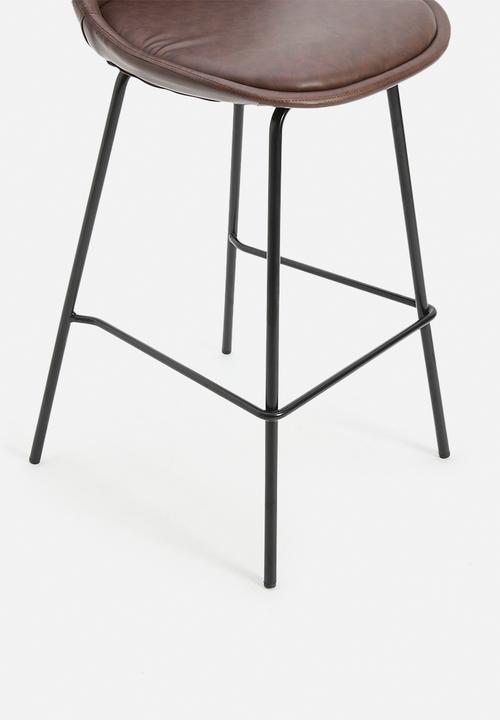 Sixth Floor - Santiago kitchen stool - brown 